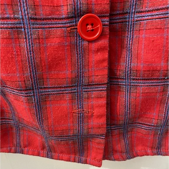 Wild Honey Red Plaid Dress - Picture 3 of 4